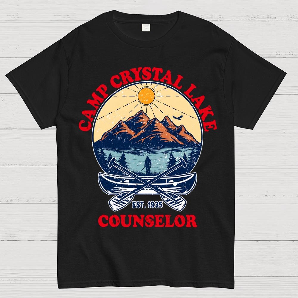 Camp Crystal Lake Unisex 100% Cotton Summer Casual Cool Loose T-Shirt