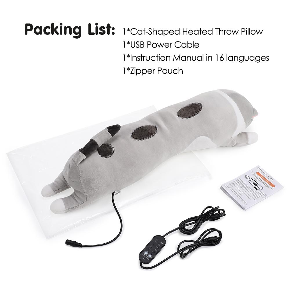 

Милая кошка Электрическая грелка для согревания живота при месячных Домашняя тепловая подушка-плед 5 температур 5 таймеров Менструальный пояс Женские подарки