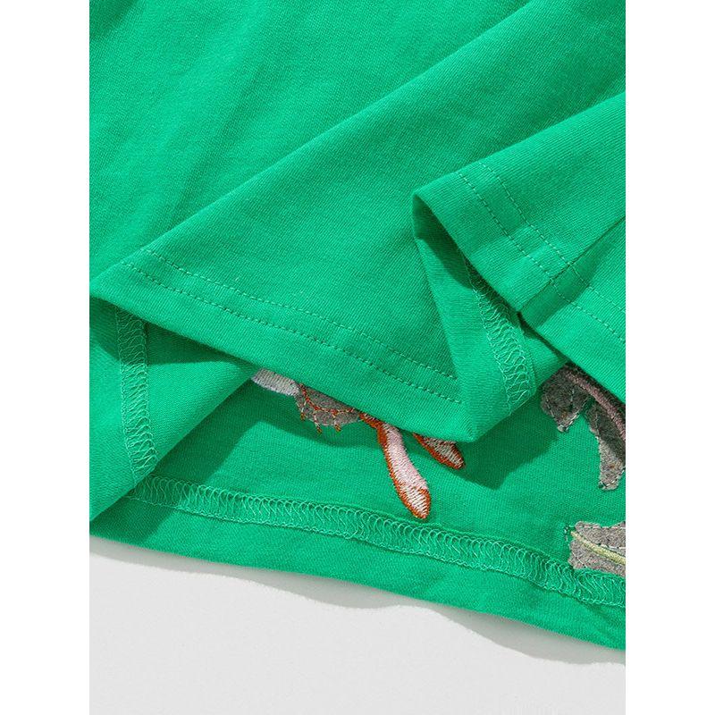 Little Maven Summer Short-Sleeved New Style Girls' Dress European and American Cross-Border Kidsren's Skirt Casual Kidsren's Skirt