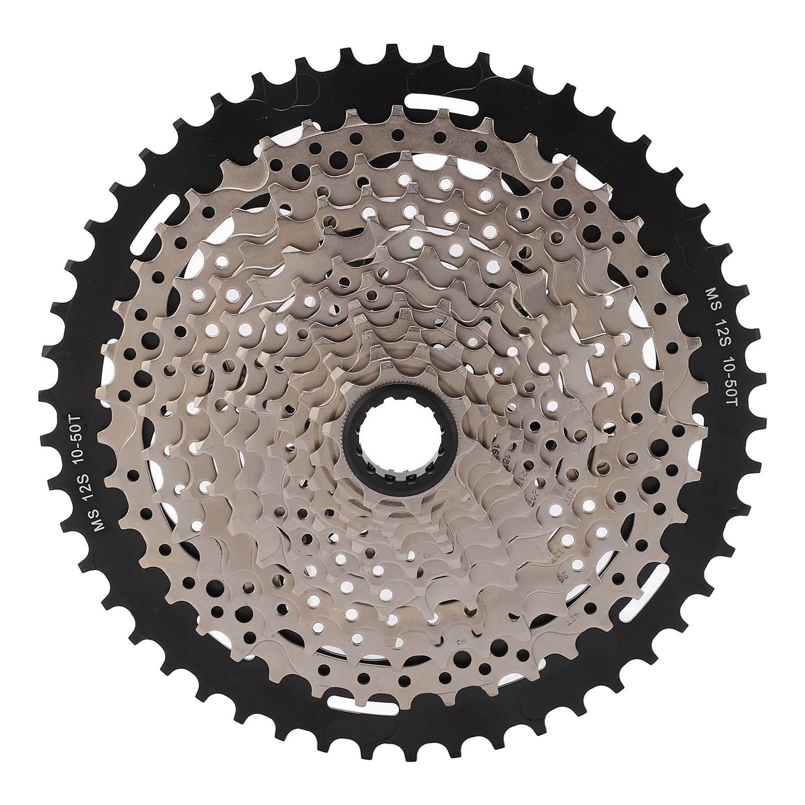 12 Speed Cassette for Mountain Bike Lightweight 10T to 50T Sprocket Bike Flywheel for M7100 M8100