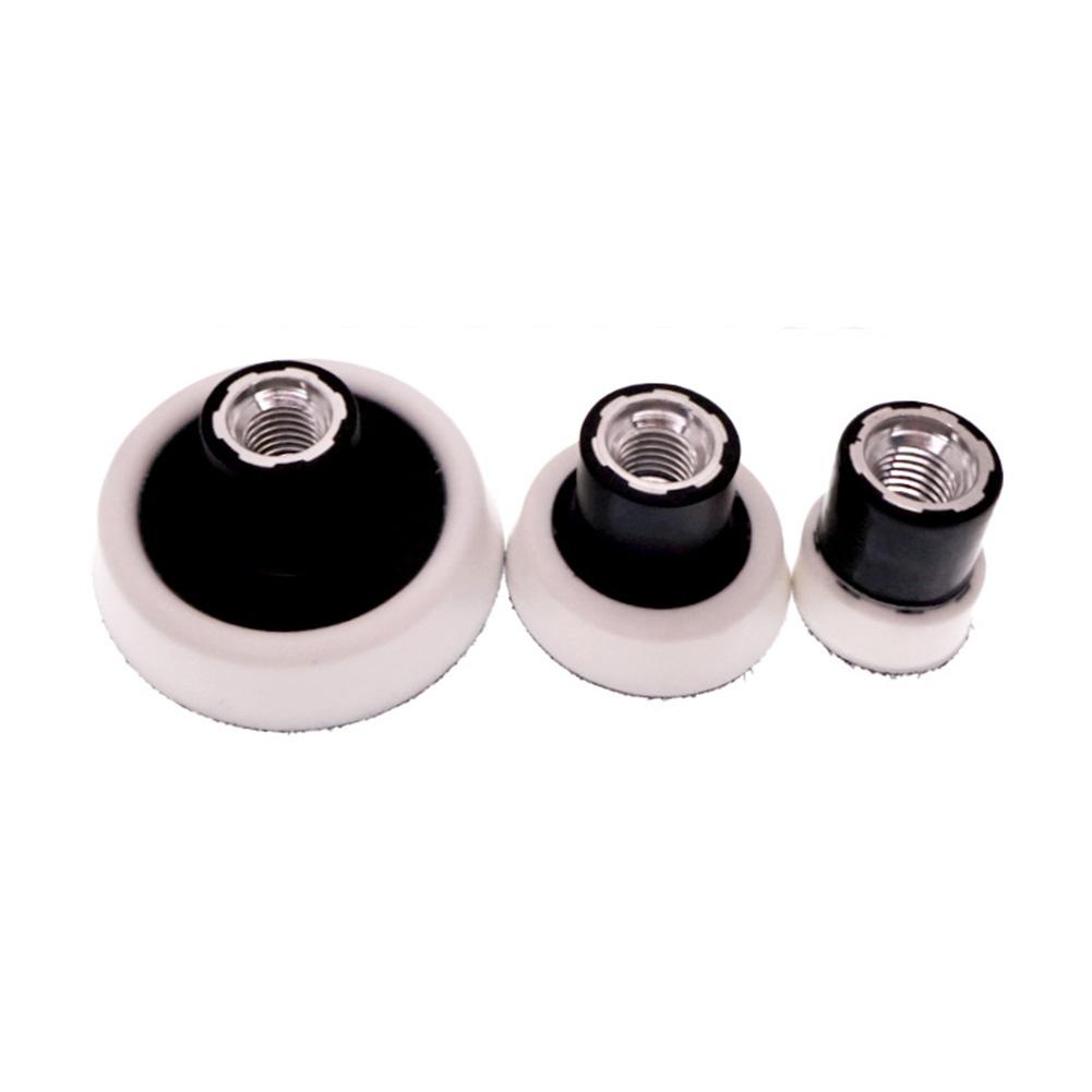 3pcs/set 1/2/3 Inch Backing Pad Sanding Polishing Pad Holder Sponge Pad 5/8-11 Thread For Rotary Polishing Machines