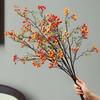 Long Branches Red Berry Bouquet Simulation Decorative Faux Foam Berry Plastic Realistic Autumn Fruit Artificial Flower