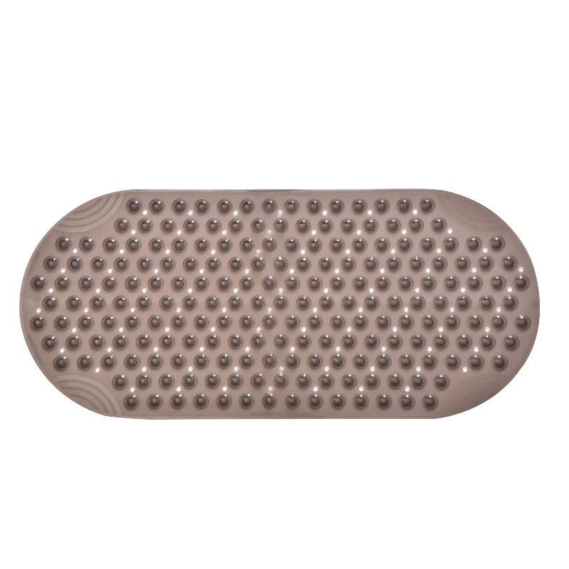 88 * 40cm Elliptical Bathtub Anti Slip Pad Long Bathroom Bubble Massage Curved Foot Mat Suitable for The Elderly Children Suction Cup Bath Pads