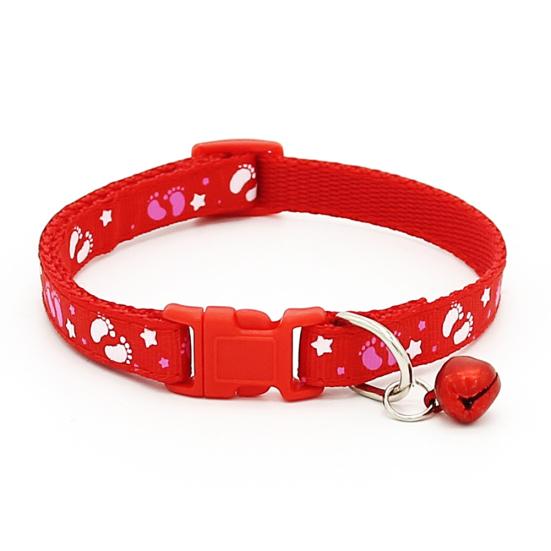 Cute Fashion Paws Pattern Pet Puppy Collars with Bell for Small Dogs Necklace