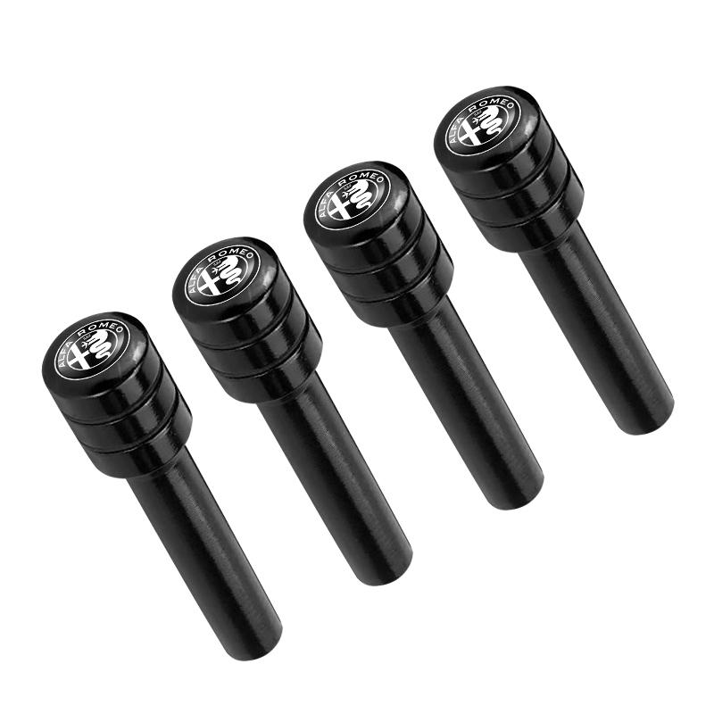 For Alfa Romeo 2/4Pcs Car Door Lock Pin Door Lock Rod Car Knob Pull Security Insurance For Alfa Romeo serpent Giulia 159 156 MIT