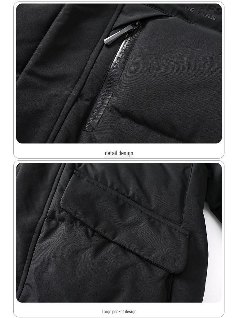 2025 Kids' Thick Winter Over-the-Knee Down Jacket for Boys and Girls