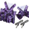 Pet Plaid Skirt Vest Harness & Leash Set for Dogs & Cats
