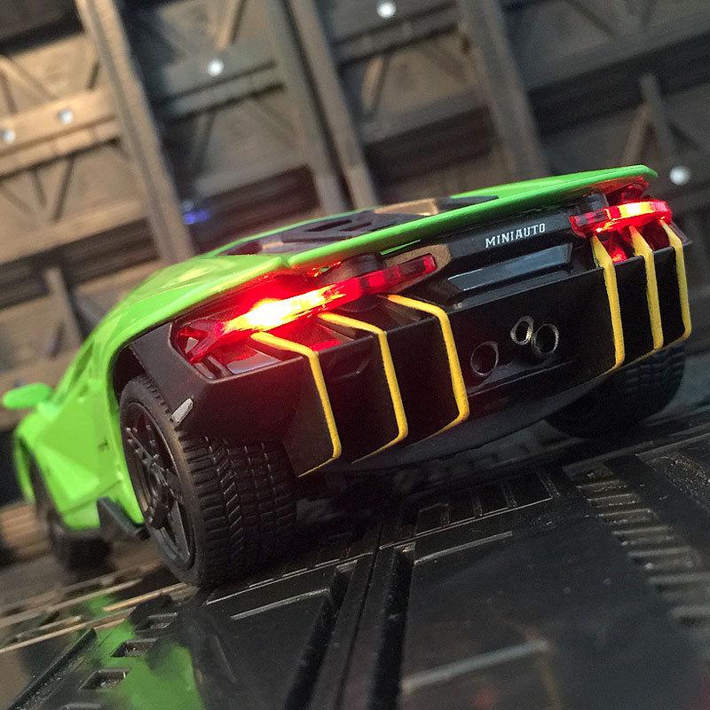 

Jianyuan 3224A Lamborghini LP770 Die-Cast Alloy Car Model Toy for Boyfriend Yellow
