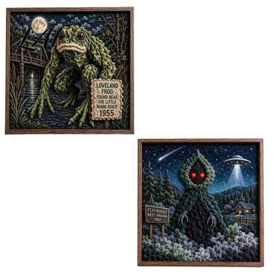 Healing Handcrafted Activity 2PCS Dark Gothic DIY 3D Fabric Art Craft Kit Textile Sculpture Handmade Storytelling Handicraft Project Beginner