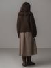 Themitten Woolly Duffle Cardigan (Brown)