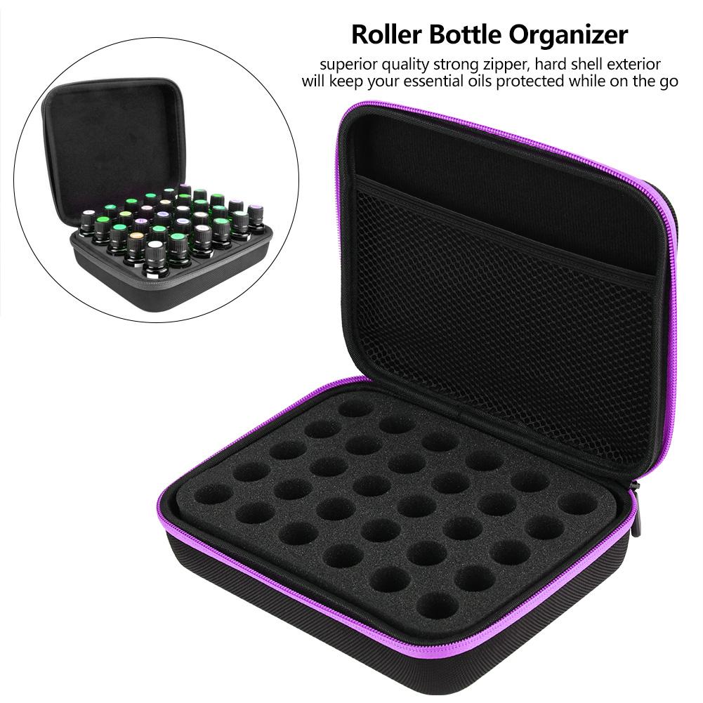 Essential Oil Carrying Case, Hard Shell Essential Oil Case,Suitable for Bottles 5ml(Blue)