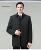 Men's Winter Down Jacket: Removable Liner, Warm Lapel Coat, White Duck Down, Middle-Aged Business Style
