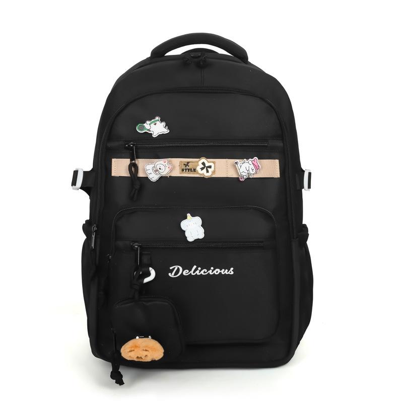 School bag new large capacity multi-compartment versatile simple grade 3-6 school bag leisure commuting light niche backpack