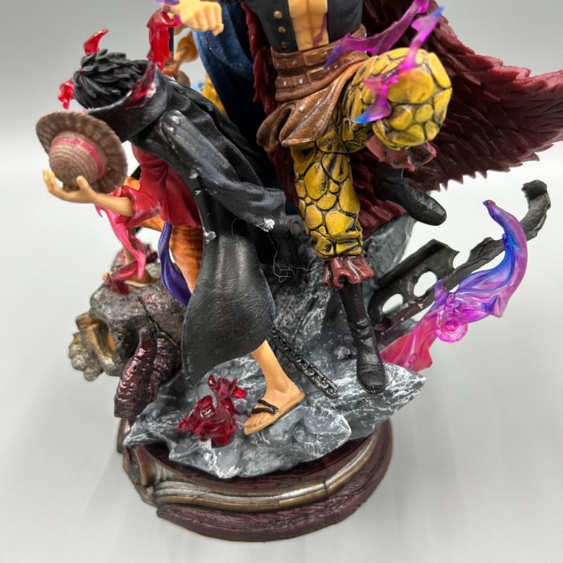 TOP ! Statue Collection Figurines ONE PIECE LUFFY + TRAFALGAR LAW + EUSTASS KID
