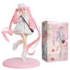 Hatsune Miku Handmade Pink Cherry Blossom Garment Hatsune Miku Handmade PVC Model Desktop Decoration Animation Peripheral Toys