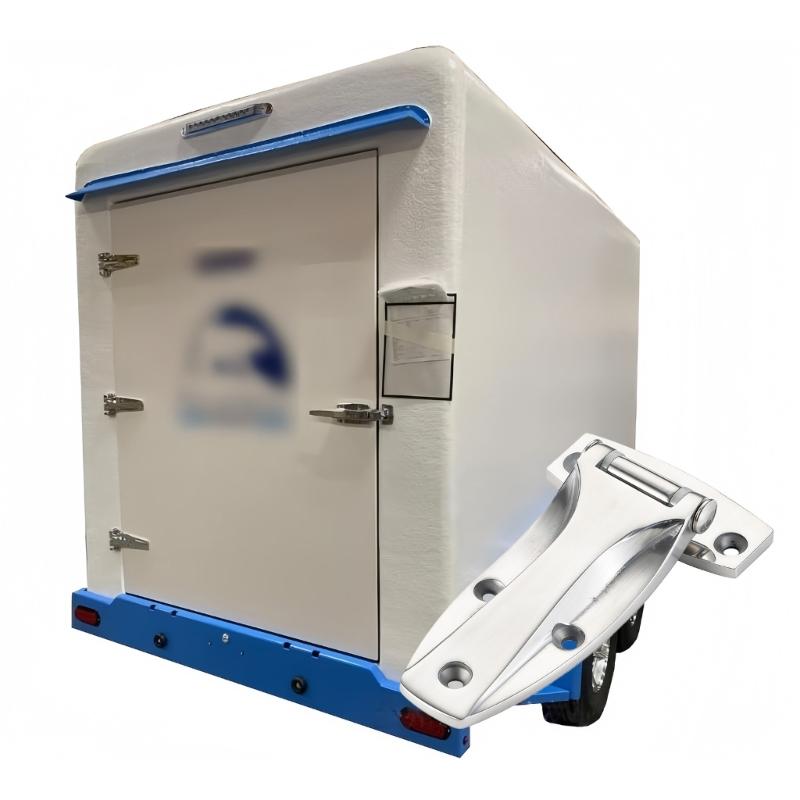 Hochbelastbares Edelstahl-Gefriertürscharnier, ideal für LKW-Container, mit 180-Grad-Drehung, geräuscharm