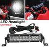60W 2500LM Motorcycle LED Light Bar Kit with Mounting Bracket Switch Wiring For Universal for Most 7/8" Handlebar Dirt Pit Bike