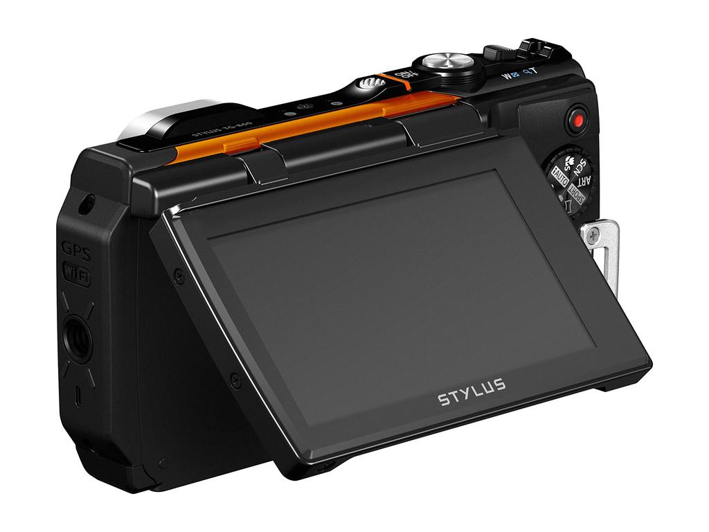 OLYMPUS STYLUS Tough Digital Camera Waterproof To Adjustable LCD Monitor TG-860 (Orange), 15m, (TG-860 ORG)