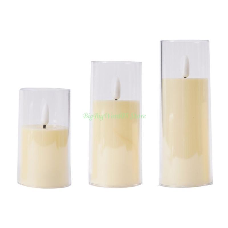 

24TE Electronic Flameless Battery Operated Light Lamp with Realistic Flame Wedding Party Home Decor