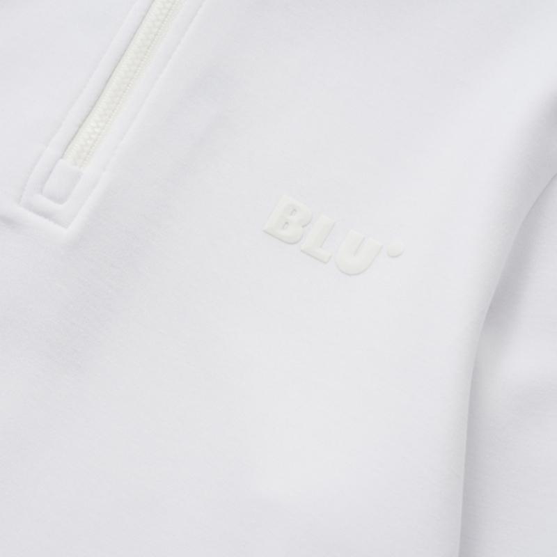Blu DoT Volume T shirT Half Zip Wh