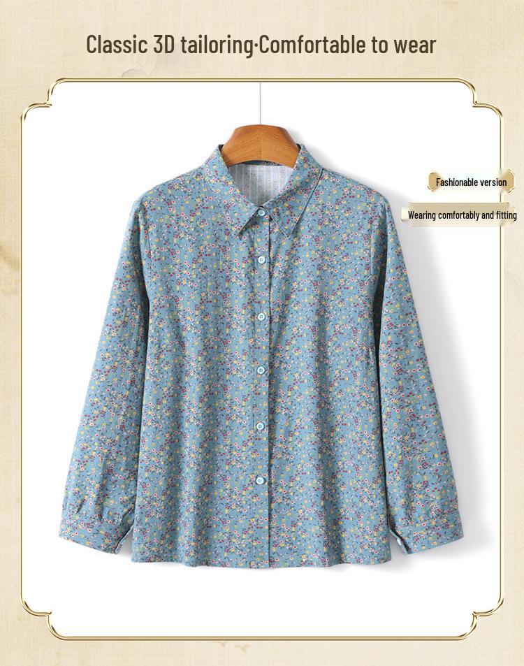 Lightweight Summer Blouse for Middle-Aged and Elderly Women