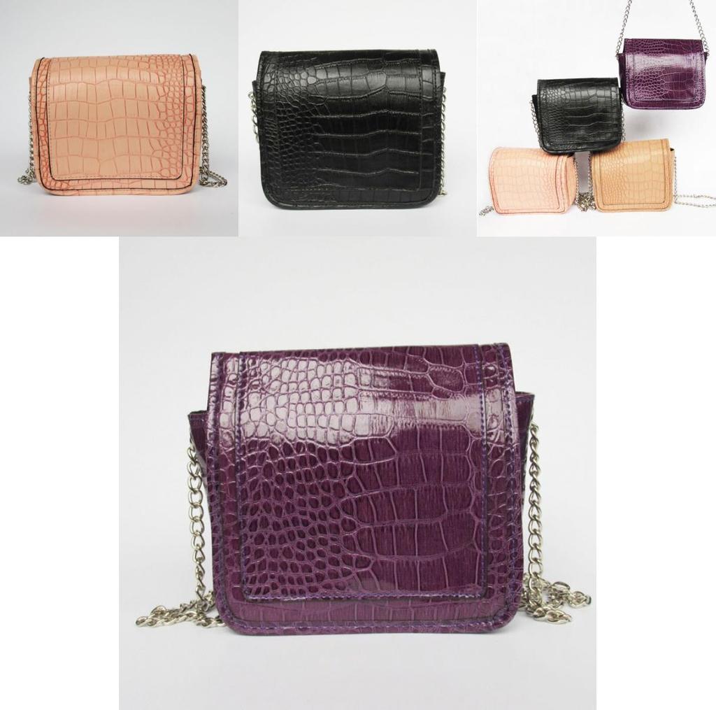 Fashionable Women Crossbody Bag In Durable Pu Leather With Chic Chain Detail