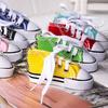 Colorful Canvas Shoes Keychain - Creative Casual Bag Pendant & Car Key Accessory Gift