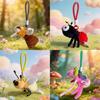 Creative Insect Plush Toy Keychain With Short Plush Material For Kids And Collectors