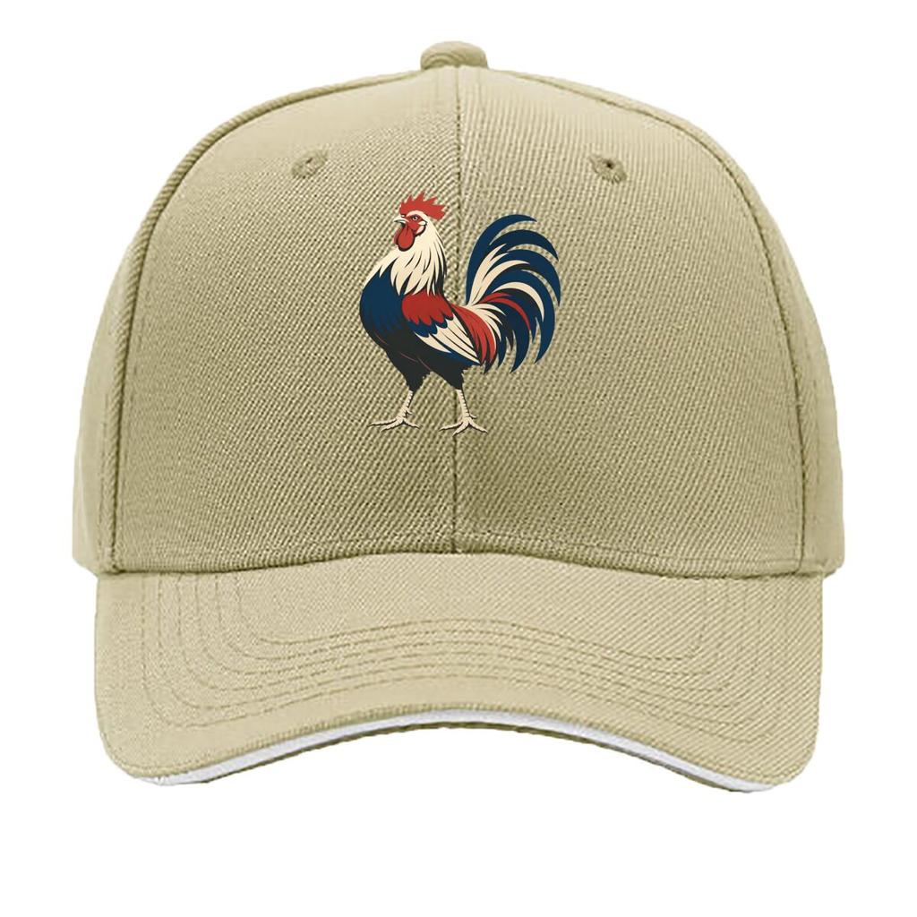 Retro Rooster Silhouette Farm Graphi Sandwich Baseball Cap Sun Cap Outdoor Workouts Hat