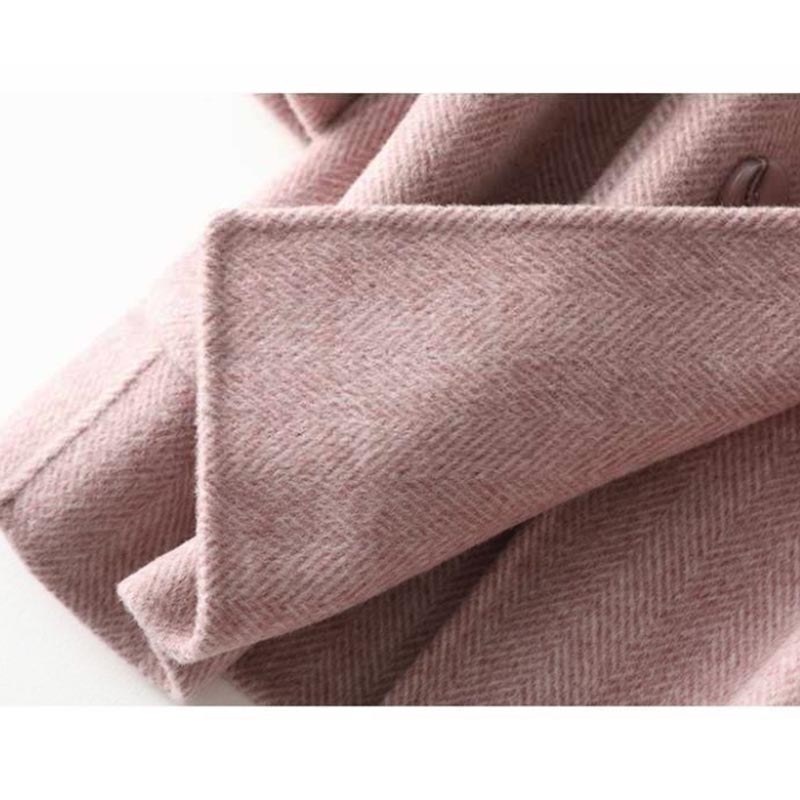 Woolen Autumn And Womens Coat Winter Doublesided Woolen Thickened Slim Slim Midlength Coat