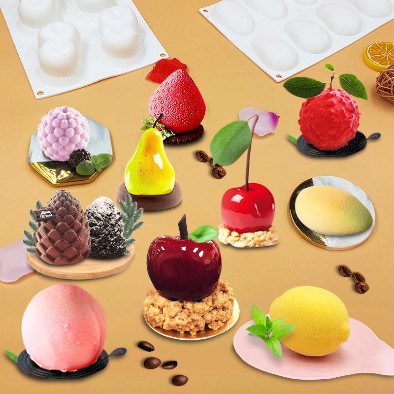 Mango Silicone Cake Mold for Fruit Mousse Homemade Dessert Pastry Bakeware  for Birthday Party