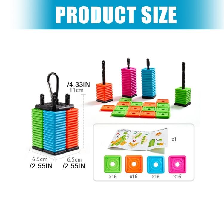 Portable Board Game Toy Five In A Row Strategy Chess Educational Toy For Travel Camping Party Entertainment