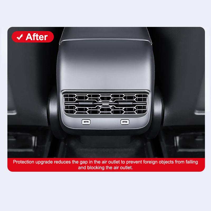 Rear Air Vent Cover For Model 3 Y Juniper Highland Back Seat Accessories Conditioner Outlet Filter Grille Protector