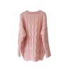 Three-dimensional Bow Twist Sweater Pullover Autumn and Winter New Milk Fufu Soft Waxy Loose Knitted Sweater Top Women