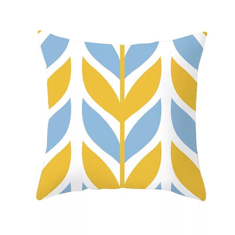 Nordic Blue Geometric Elk Pillow Cover Home Sofa Cushion Cushion Cover