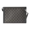 Gucci Ophidia Vintage Logo Double G Canvas And Leather Clutch Men Clutch Black Gray 760243-UULBN-1244