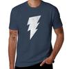 White Lightning Bolt TShirt Basic Solid Color Casual Tee Shirt