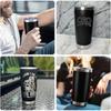Tumbler da 20oz all'ingrosso, Set di 12 tumbler in acciaio inossidabile con coperchio e cannuccia, Tazza a doppia parete isolata sottovuoto per incisore laser