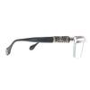 Great A’rossby Glasses Half rim Silver black SV925 mens 209252101 Used