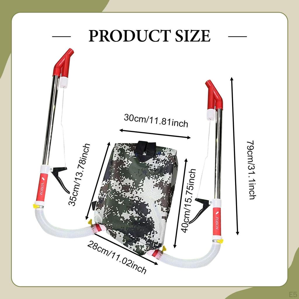 Adjustable Shoulder Strap Manure Spreader for Garden Use