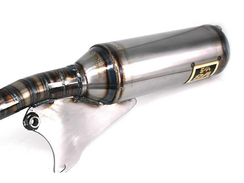 Taiwan V8JOG50JOG90 Street Racing Modified Exhaust Pipe – W004 Straight Row, 11 Sections