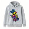 Kids Boys Girls Pullover Hoodie, Funny Zombie Cupcake Print Long Sleeve Casual Hooded Sweatshirt, Comfortable Soft Halloween r