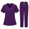 V-neck Nurse Uniform Spa Beauty Scrub Suit Set