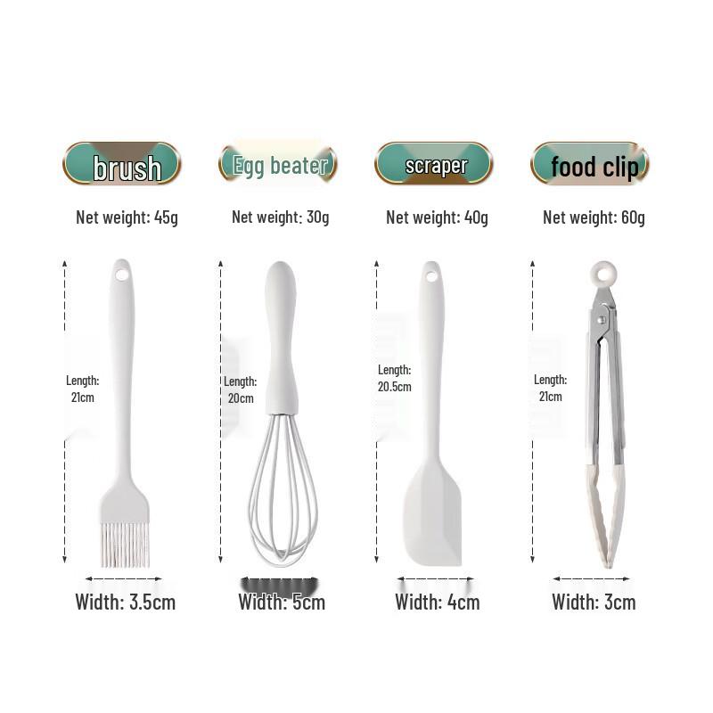 Utool Mini Baking Spatula Set