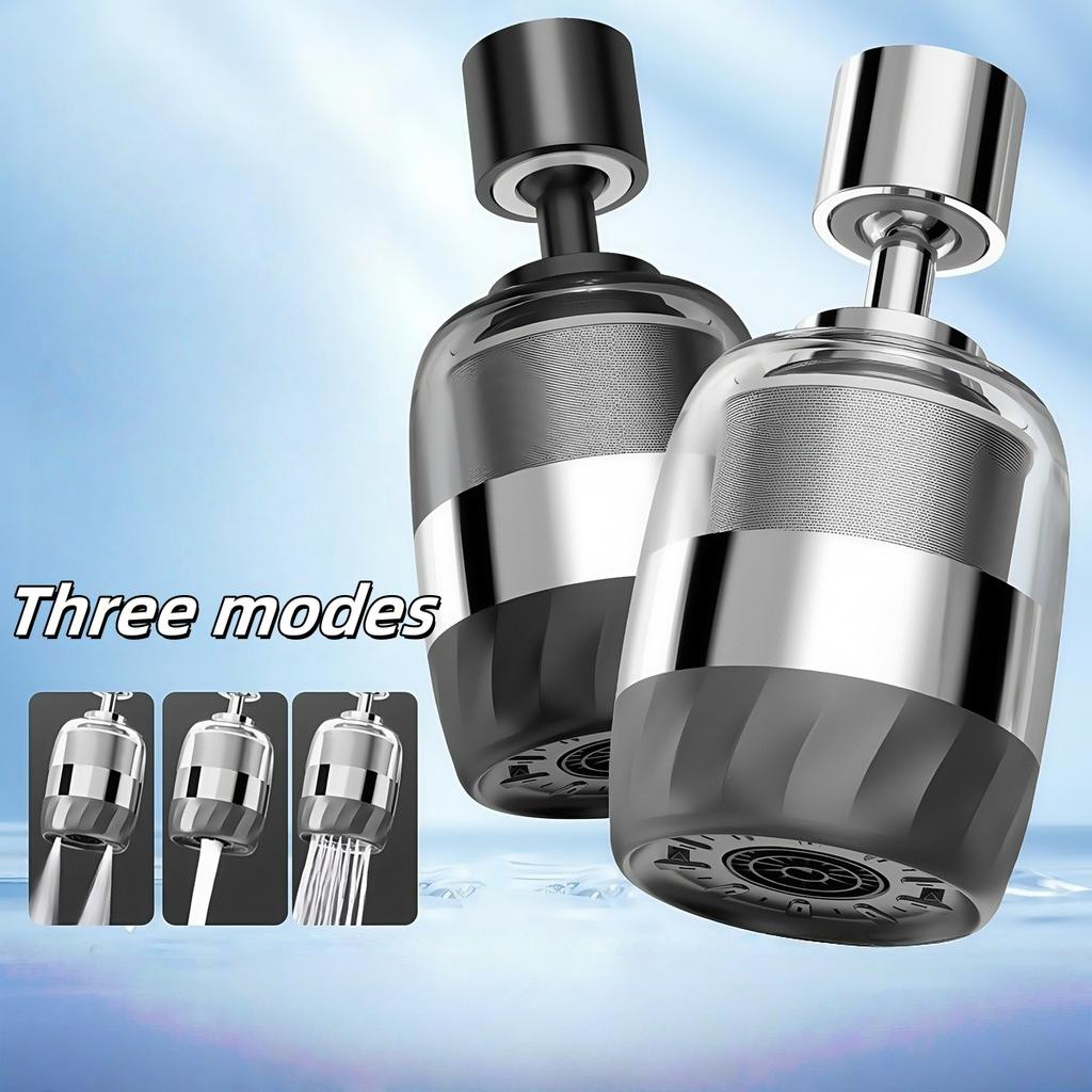 Household 3 Modes 720°Rotate Rotate Stainless Steel Faucet Extender Aerator Splash Filter Kitchen Washbasin Faucet Accessories