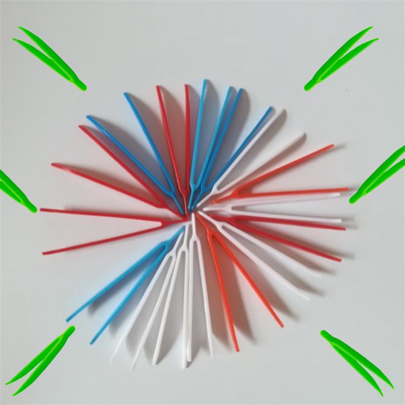 

Пинцет локоть, 20 шт., детские игрушки «сделай сам», пластиковые многоцветные одноразовые независимая упаковка, пластиковые зажимы, косметический пинцет