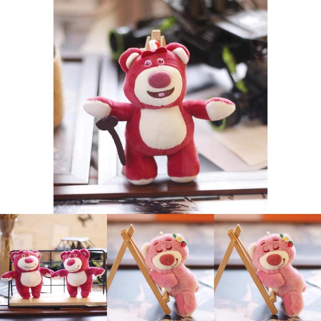 Cute Lotso Strawberry Bear Plush Pendant For Toy Story Fans
