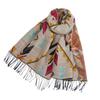Women Retro Print Knitted Scarf Headscarf Elegant Lady Casual Tassel Warm Scarve Mujer Foulard Long Wrap Shawl Winter New