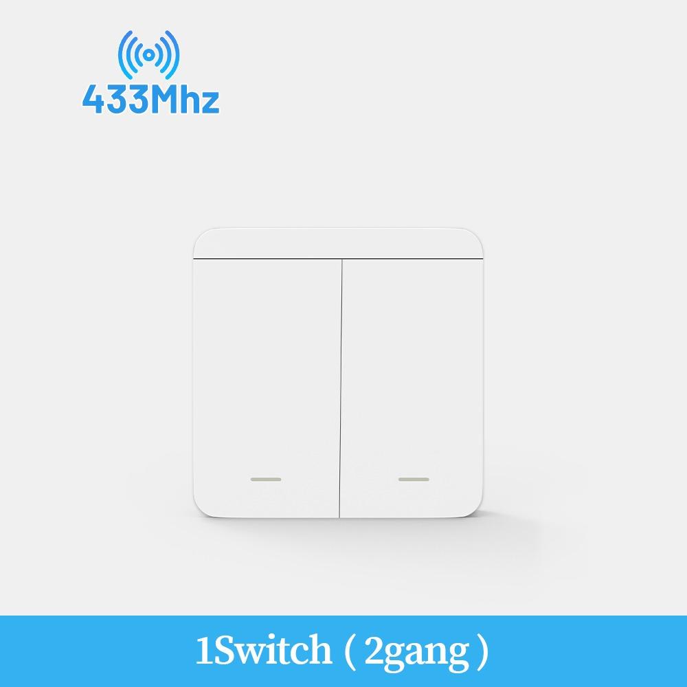 1/2/3Gang Wireless Smart Switch 433MHz Remote Control Switch Wall Panel Switch  Home Automation