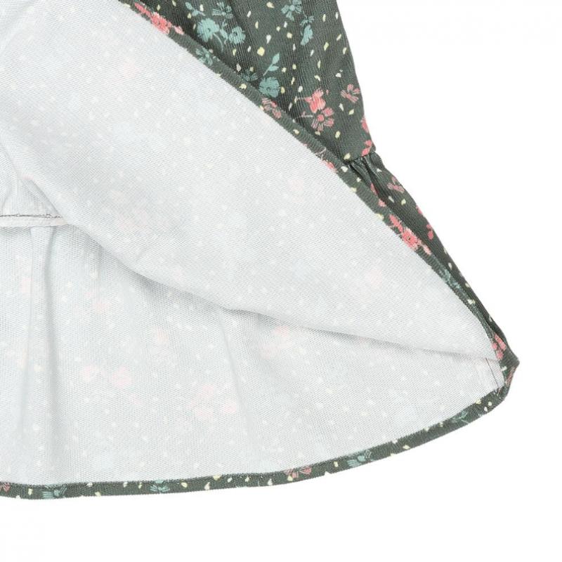 Rochie Hazzys Kids Forest din catifea reiată, kaki